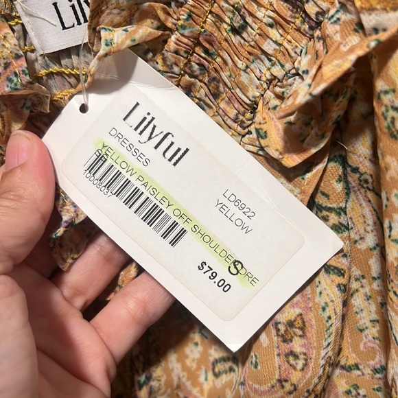 Lilyful Paisley Dress NWT - Picture 8 of 9